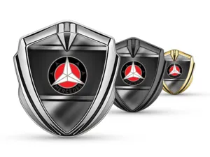 Mercedes Emblem Silikon Abzeichen Luxus Design Legierung Kante